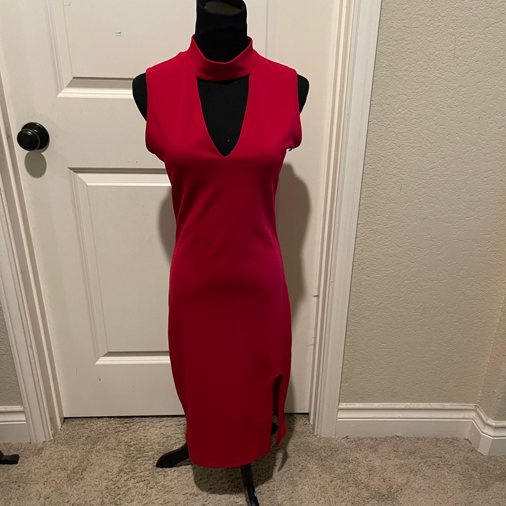 Classy red dress